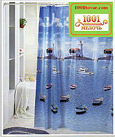 Вінілова шторка для ванної кімнати Shower curtain, розмір 180х180 див.