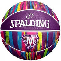 Мяч баскетбольный Spalding NBA Marble Violet Rainbow Outdoor (84403Z)