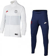 Детский спортивный костюм Nike Psg Dry Strike Trk Suit K AO6752 S (белый)