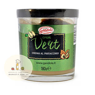 Фісташкова паста крем Gandola Vert Crema al Pistacchio 180 г.