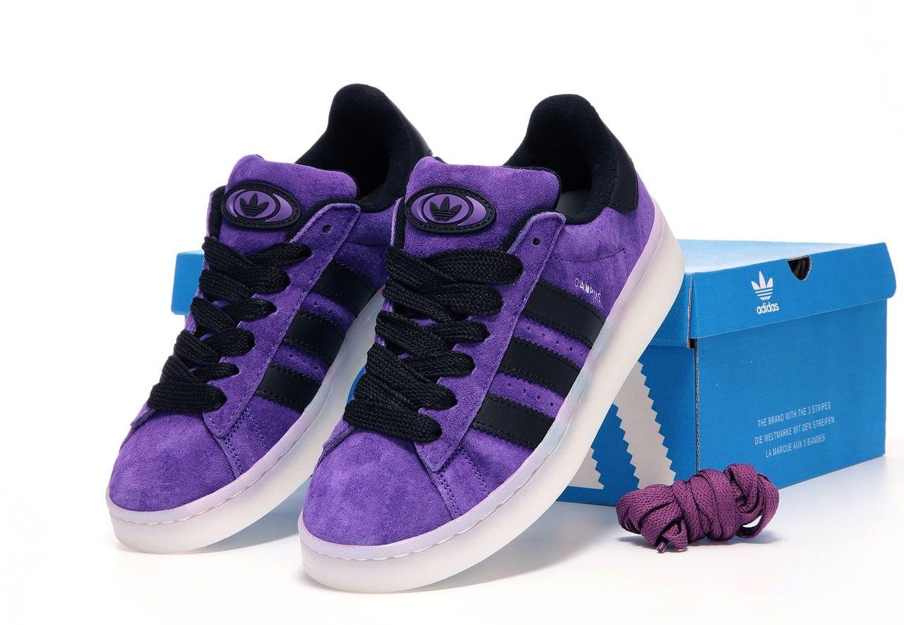 Жіночі кросівки Adidas Campus Violet (Фіолетові) Кеди Адідас Кампус замшеві повсякденні демісезон
