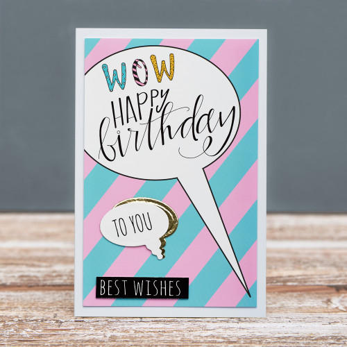 Листівка "WOW! Happy Birthday!"