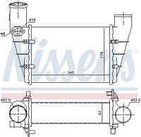 Интеркулер AUDI A6 C5 (4B5) / AUDI A4 B5 (8D2) / VW PASSAT B5 (3B2) 1994-2005 г.