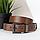 БРАК!!! УЦІНКА!!! Ремінь жіночий шкіряний JK-3023 коричневий з темною пряжкою (114см), фото 4