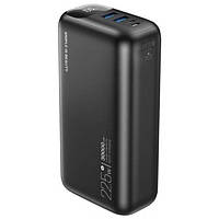 Внешний портативный аккумулятор XO Power Bank PR200 Digital Display 2USB + Type-C PD&QC3.0 30000mAh Black