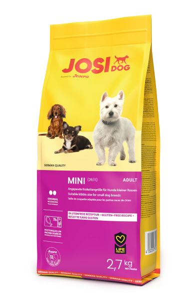 Сухий корм Міні для дорослих собак маленьких порід JosiDog (JoziDog) by Josera Adult Mini 2.7 кг