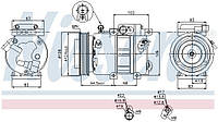 Компрессор кондиционера KIA CEE'D (ED) / HYUNDAI I30 (FD) 2005-2013 г.