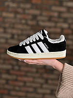 Adidas Campus Black White Winter Fur