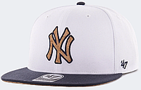 Кепка 47 Brand NEW YORK YANKEES CORKSCREW білий, темно-синій, коричневий Уні OSFA