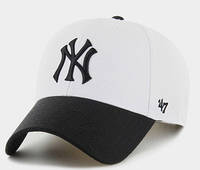 Кепка MVP 47 Brand MLB NEW YORK YANKEES SURE SHOT білий, чорний Уні OSFA
