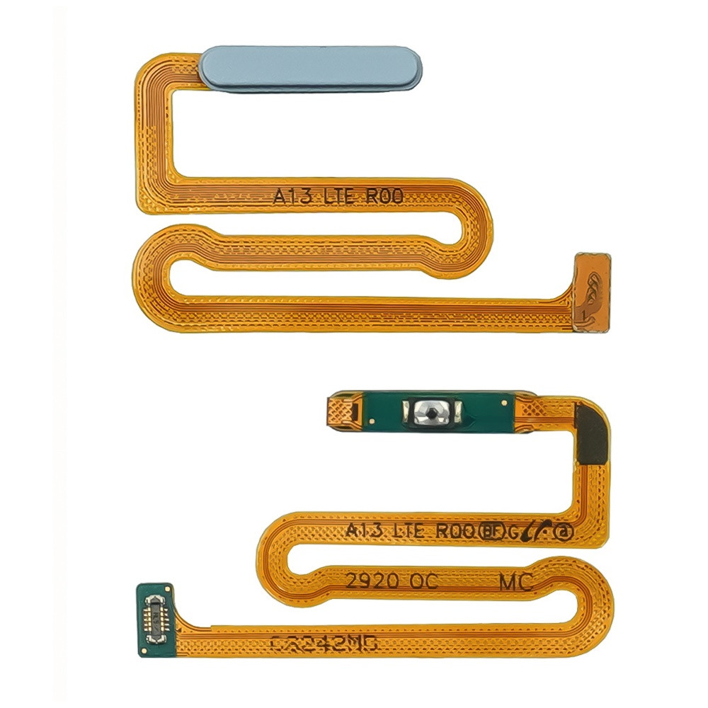 DR Шлейф для Samsung A135 Galaxy A13 з кнопкою вмик./вимк. синім сканером відбитка пальця, фото 1