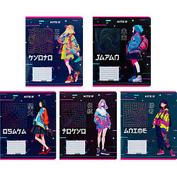 Зошит шкільний Kite Anime K24-234-1, 12 аркушів, лінія