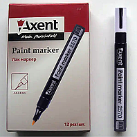 Маркер краска черный Paint Axent 2570 12шт лак маркер промышленный