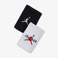 Напульсник Nike JORDAN JUMPMAN TERRY WRIST BANDS 2 PK чорний, білий, червон Уні OSFM