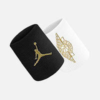 Напульсник Nike JORDAN JUMPMAN X WINGS WRISTBANDS 2 PK білий, чорний Уні OSFM