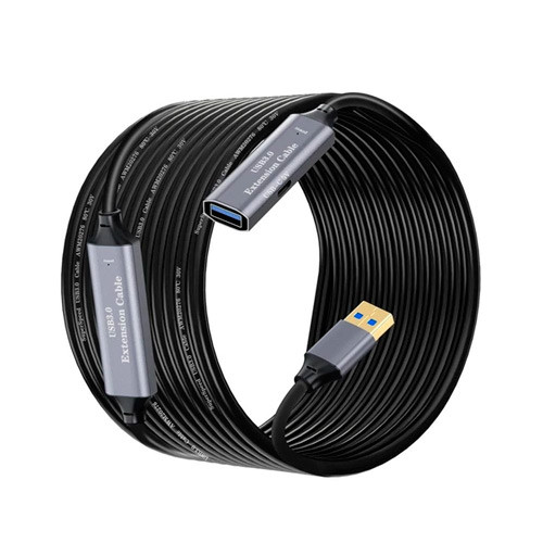 USB 3.0 подовжувач активний репітер, кабель AM — AF з Type-C, 10 м, Premium