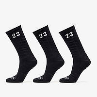 Шкарпетки Nike U JORDAN ESSENTIAL CREW 3PR чорний, білий Уні 38-42