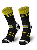 Носки для бега SPAIO 04 41-43 Черный/Белый/Желтый (5901282512722)