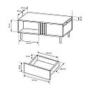 Стіл журнальний в вітальню з ЛДСП та МДФ Madis (Kadis) 100 Perfect Home, фото 3