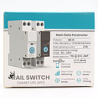 Розумний WiFi автомат 1-25А з моніторингом мережі, на DIN рейку / Однофазний WiFi реле / Розумний авто вимикач, фото 9