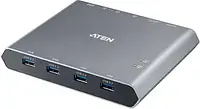 Перемикач KVM 2-portowy przełącznik dokujący KVM USB-C DisplayPort 4K z Power Pass-through US3311 US3311-AT