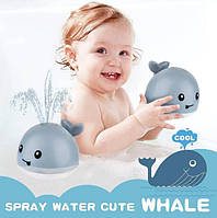 Игрушка для ванной Кит с фонтаном Bath Toys светящийся, кит-фонтан для купания с подсветкой ag