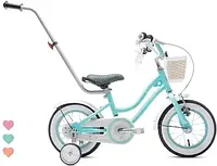Велосипед Rowerek dla dziewczynki 12 cali Heart Bike miętowy Sun Baby