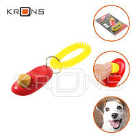 Кликер с кнопкой и браслетом для дрессировки собак ag