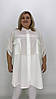 Подовжена туніка - сорочка "Софія" вільного крою 62-64 66-68 70-72 74-76, фото 8