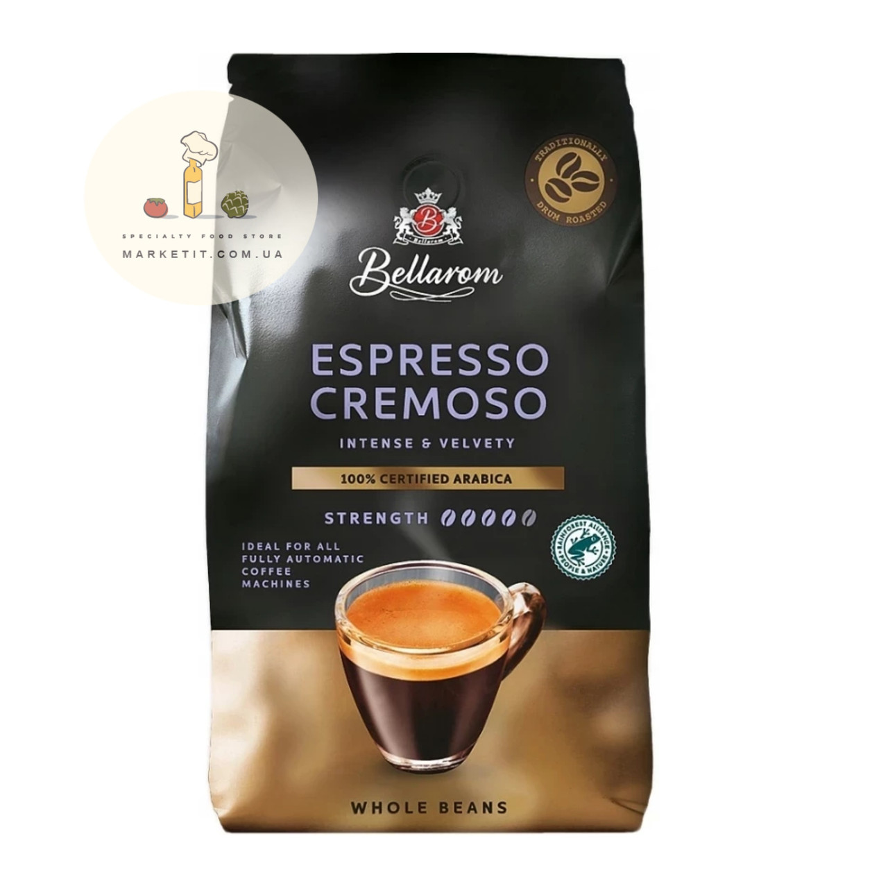Кава в зернах Bellarom Espresso Cremoso, 100% сертифікована Арабіка 1 кг.