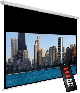Проекційний екран AVTek Video Electric 240 BT Tension 240x200 cm Matt White