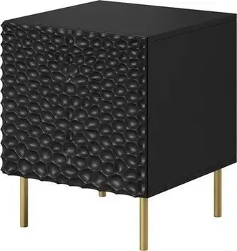 Шафа Cama Meble Szafka Nocna Hole 2Szt. 44X40,5Xh53,5 Czarny Mat 11988087