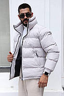Мужская зимняя серая курточка на зиму для мужчины Toyvoo Чоловіча зимова сіра курточка на зиму для чоловіка