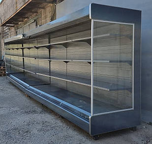 Холодильний регал під виносний холод «Modern Expo RAAWKA» 7.6 м., (Україна), (+2° +10°), Б/у