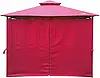 Альтанка Saska Garden Pawilon Ogrodowy 3X3X2.6M Z Zasłonami I Moskitierą Bordowy 1055534, фото 3
