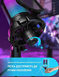 Мікрофон Fifine Ampligame A6V Black, конденсаторний | Тринога в комплекті | RGB підсвітка, фото 2