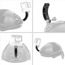 Кріплення на шолом з алюмінієвого сплаву для екшн камер 76*31*19 мм, фото 2