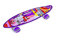 Пенниборд Penny Board Print PICASSO с ручкой Разноцветный (1573464681) CS, код: 2671073