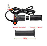 Напівручки газу для електроскутера 36V з індикацією напруги Wu Xing 29DX, фото 5