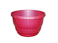 Горщик для квітів підвісний з піддоном 16см (1,4л) Рожевий ТМ Адампласт