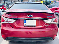 Спойлер ліп багажника Hyundai Sonata 2010-2014 АБС пластик, чорний глянець