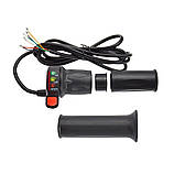 Напівручки газу для електроскутера 36V з індикацією напруги Wu Xing 29DX, фото 6