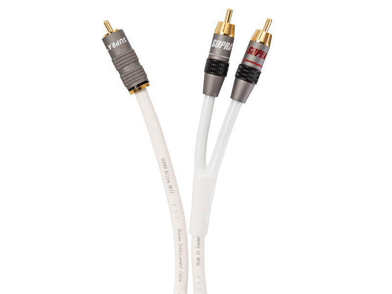 Supra Y-Link 1RCA-2RCA White 4m