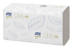 Tork Premium рушники Interfold 110 листів, 2 шари, супер м'які H2, арт 100288 (мін.замовлення в категорії TORK від 1000грн)