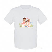 Детская футболка Счастливая украинская семья с сыном в вышиванках