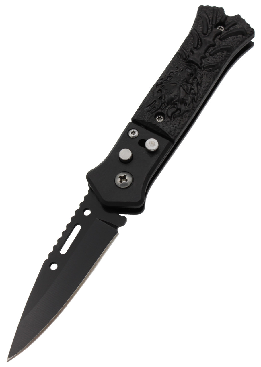 Викидний ніж Dragon A260 з кліпсою 16см Black (7_00390)