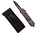 Викидний ніж фронтальний MicroTech 329 Samurai з Чохлом 22см Grey (7_00420), фото 3