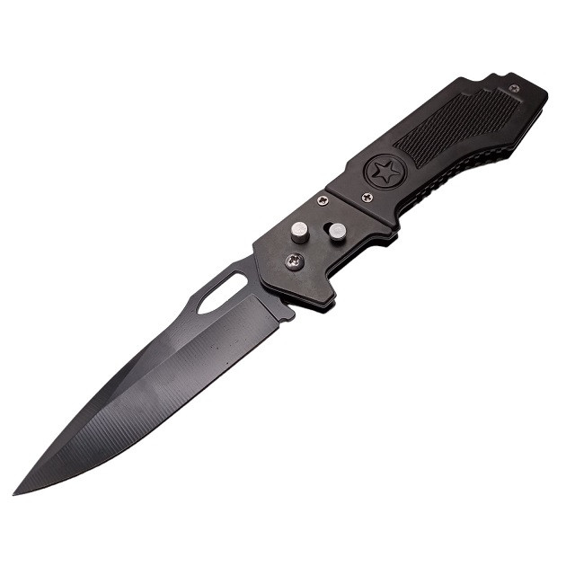 Викидний ніж "Зірка" з кліпсою 22см Black (7_00470)