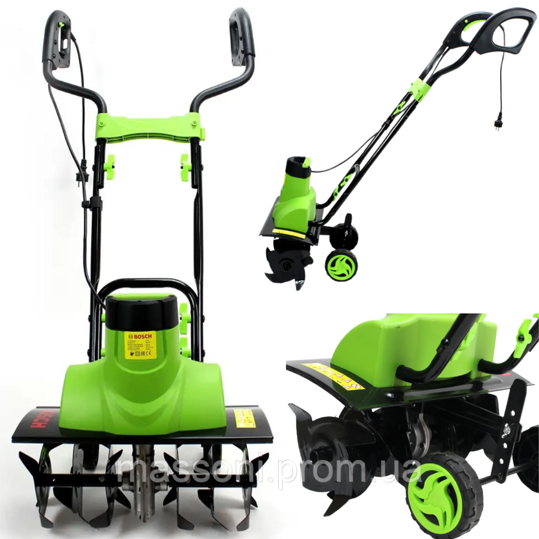 Електрокультиватор BOSCH GT-2000 2.0 кВт Культиватор електричний Бош із ...