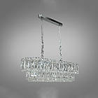 Сучасна кришталева люстра на 10 ламп Е14 колір каркасу хром D-421-800x300CH, фото 2